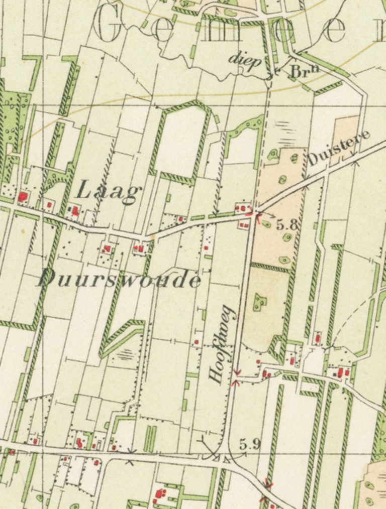 Oosterwolde- Buurtschap-hvo-Hogeduurwoude-Lageduurswoude 1927