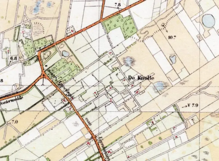 Oosterwolde - Buurtschap - De Knolle - Historische Vereniging - Kaartje uit 1927