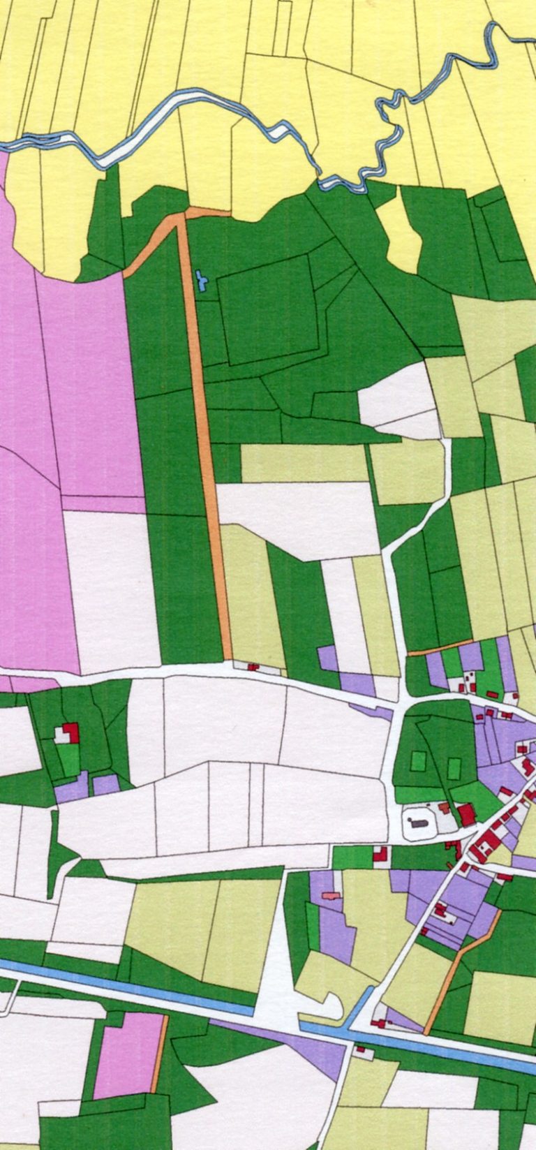 Oosterwolde - Buurtschap - Rikkinga - Historische Vereniging. Kaartje uit 1832